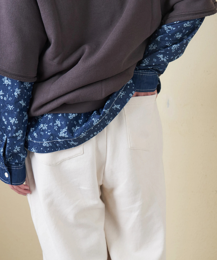 CUBE SUGAR(キューブシュガー) |【春新作8%分ポイントバック】ガーゼ裏毛 スウェット コクーンパンツ