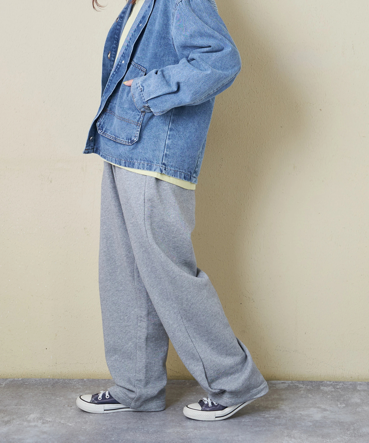 CUBE SUGAR(キューブシュガー) |【春新作8%分ポイントバック】ガーゼ裏毛 スウェット コクーンパンツ