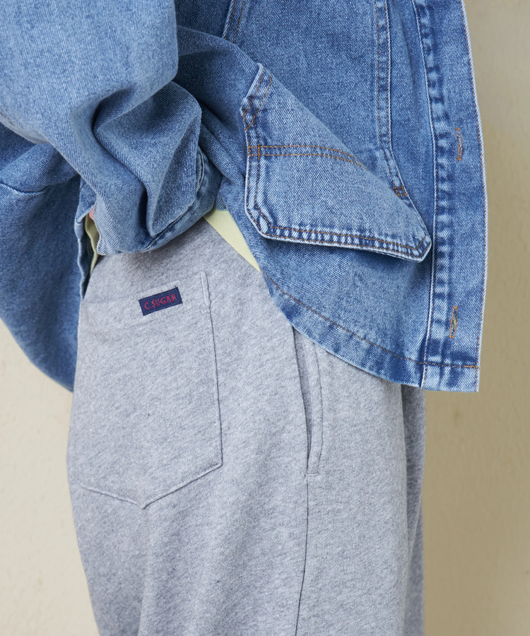 CUBE SUGAR(キューブシュガー) |【春新作8%分ポイントバック】ガーゼ裏毛 スウェット コクーンパンツ