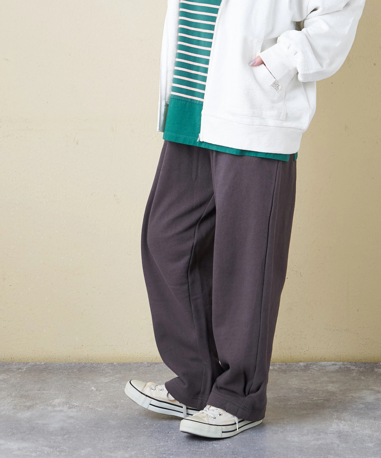 CUBE SUGAR(キューブシュガー) |【春新作8%分ポイントバック】ガーゼ裏毛 スウェット コクーンパンツ