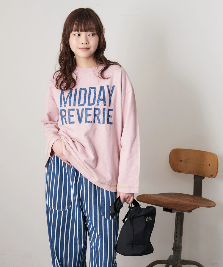 CUBE SUGAR(キューブシュガー) |【春新作8%分ポイントバック】10/-スラブ天竺 クルーネック ロングTシャツ