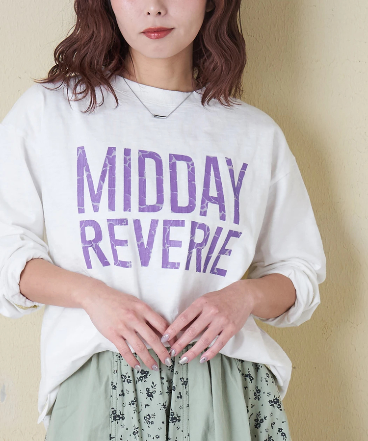 CUBE SUGAR(キューブシュガー) |【春新作8%分ポイントバック】10/-スラブ天竺 クルーネック ロングTシャツ