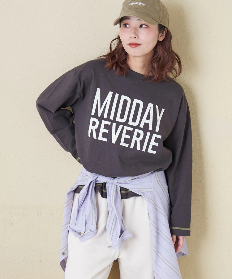 CUBE SUGAR(キューブシュガー) |【春新作8%分ポイントバック】10/-スラブ天竺 クルーネック ロングTシャツ