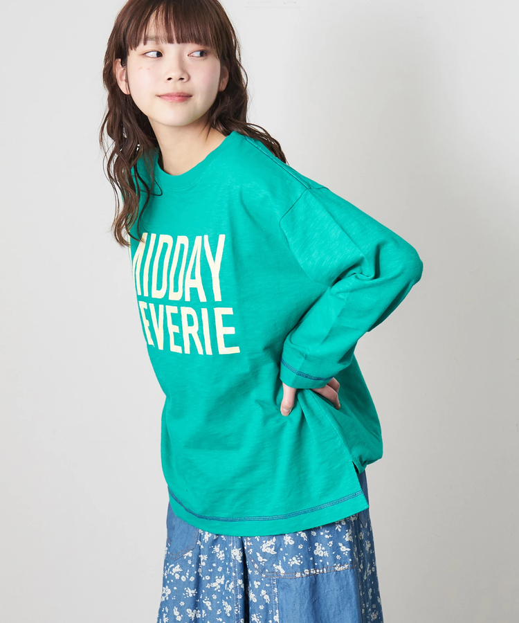 CUBE SUGAR(キューブシュガー) |【春新作8%分ポイントバック】10/-スラブ天竺 クルーネック ロングTシャツ