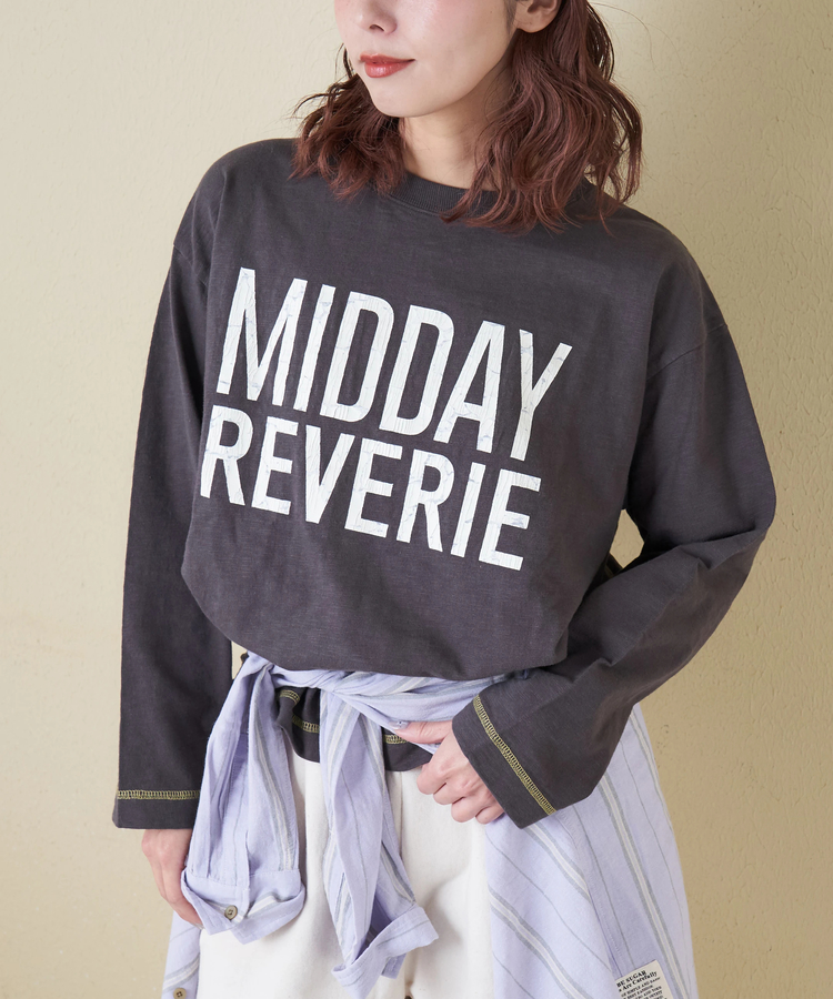 CUBE SUGAR(キューブシュガー) |【春新作8%分ポイントバック】10/-スラブ天竺 クルーネック ロングTシャツ