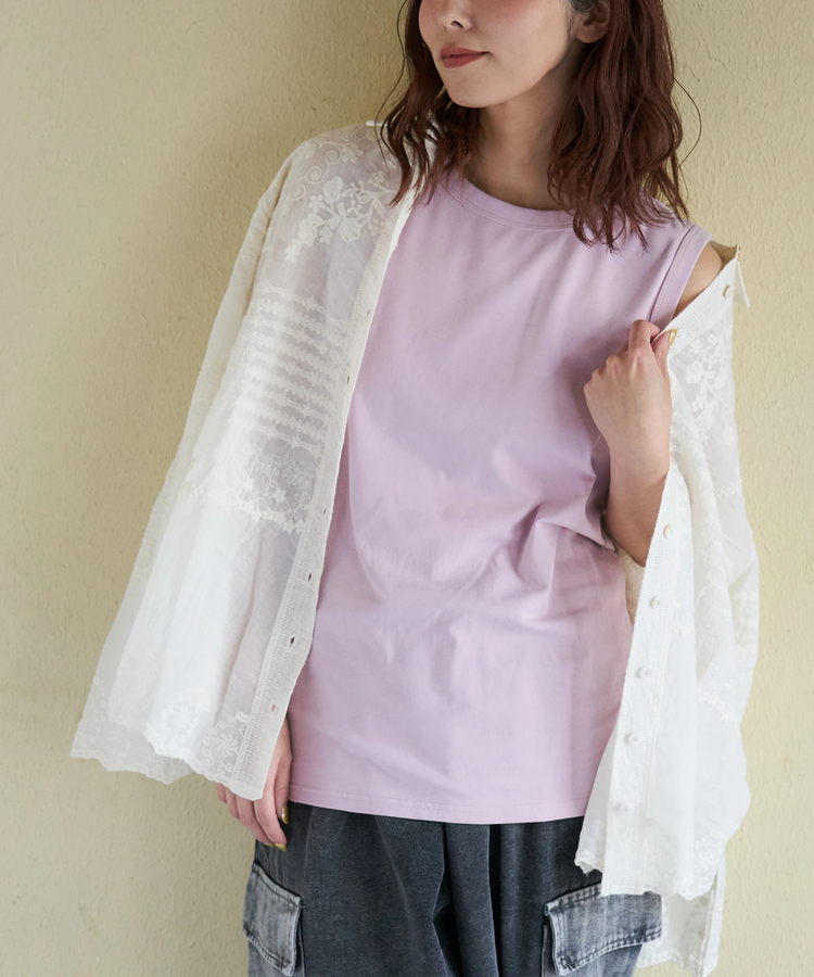 CUBE SUGAR(キューブシュガー) |【春新作】30/-フライス 無地 タンクトップ