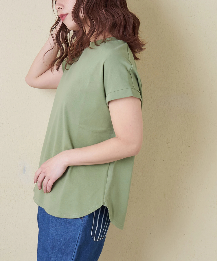 CUBE SUGAR(キューブシュガー) |【春新作】30/-フライス 無地 フレンチ プルオーバー