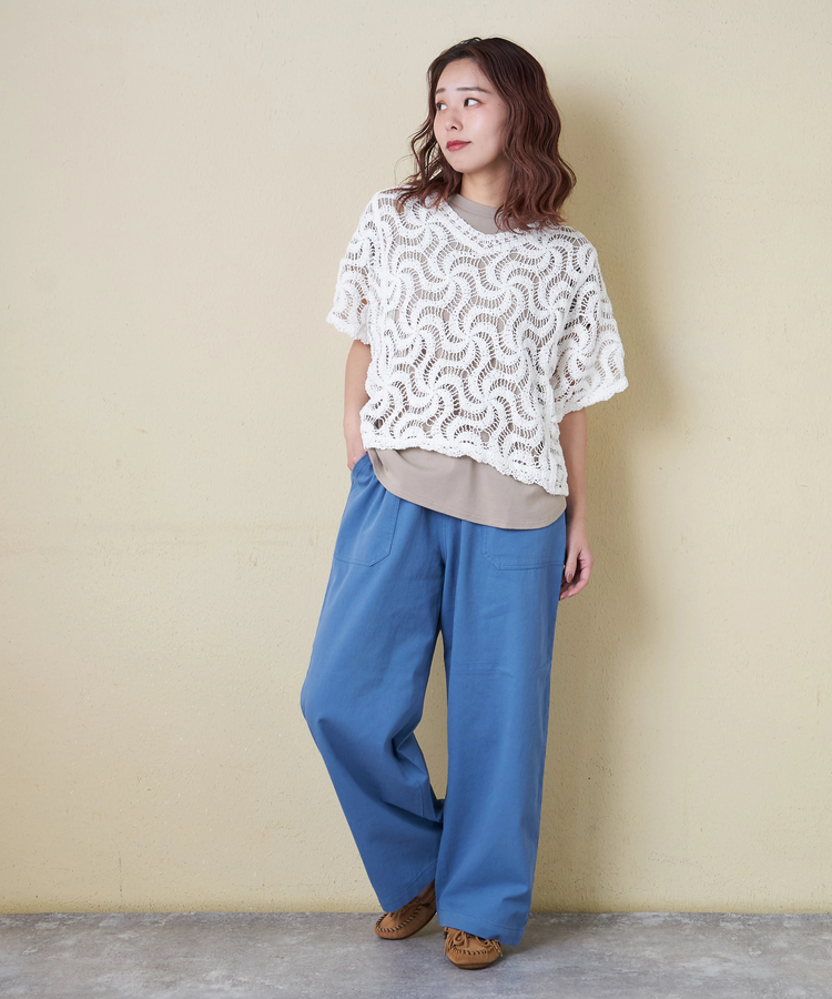 CUBE SUGAR(キューブシュガー) |【春新作】30/-フライス 無地 フレンチ プルオーバー