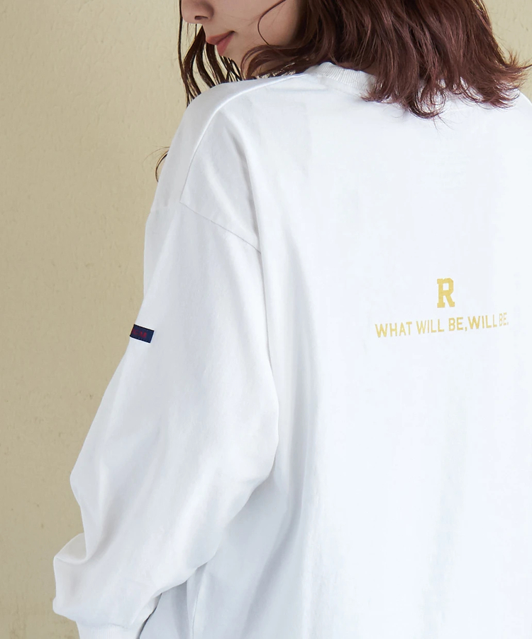 CUBE SUGAR(キューブシュガー) |【春新作8%分ポイントバック】20/-OE天竺 バックプリント ロングTシャツ