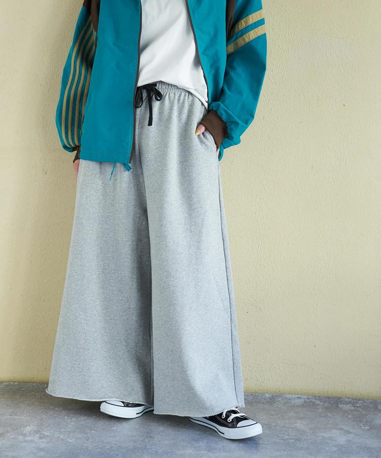 CUBE SUGAR(キューブシュガー) |【春新作】裏毛 スウェット イージー ワイドパンツ