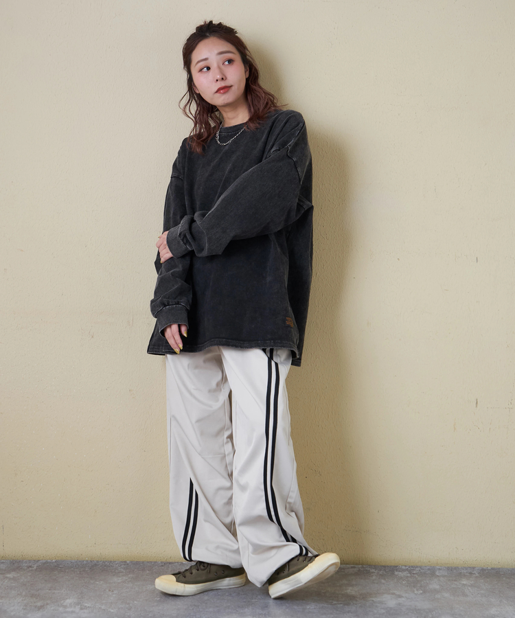 CUBE SUGAR(キューブシュガー) |【春新作8%分ポイントバック】ピグメント染 カットソー ビッグ プルオーバー