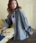 【春新作】デニム使い ピグメント染 配色 ビッグシャツ