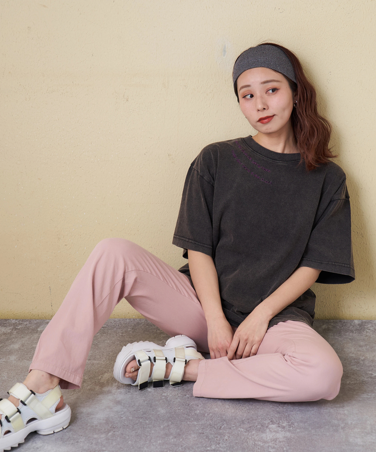 CUBE SUGAR(キューブシュガー) |【春新作】ソフト 綿ツイル らくしゅっと パンツ