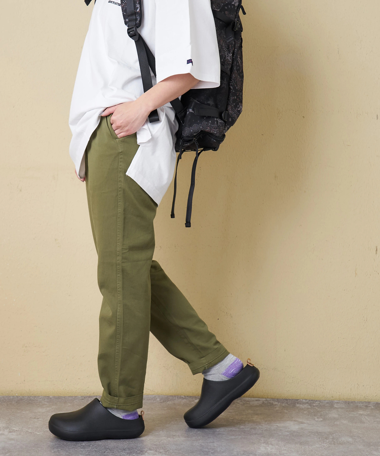 CUBE SUGAR(キューブシュガー) |【春新作】ソフト 綿ツイル らくしゅっと パンツ