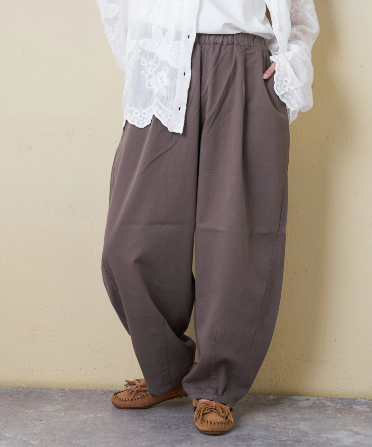 CUBE SUGAR(キューブシュガー) |【3/18まで!スプリングフェア 】【春新作】ソフト 綿ツイル らくゆるっと パンツ