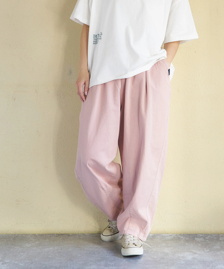 CUBE SUGAR(キューブシュガー) |【3/18まで!スプリングフェア 】【春新作】ソフト 綿ツイル らくゆるっと パンツ