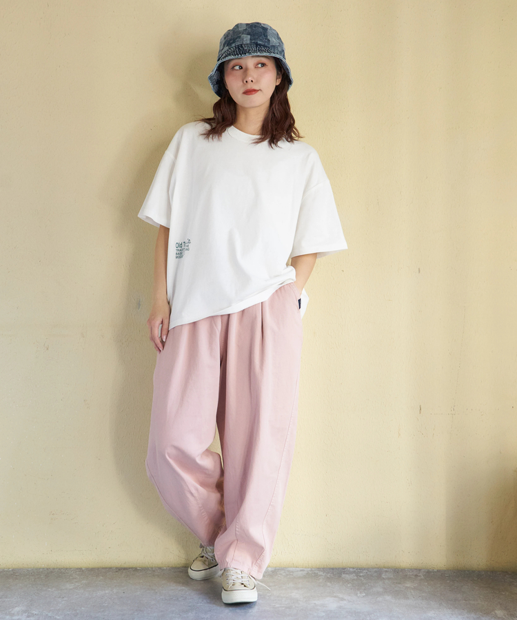 CUBE SUGAR(キューブシュガー) |【3/18まで!スプリングフェア 】【春新作】ソフト 綿ツイル らくゆるっと パンツ