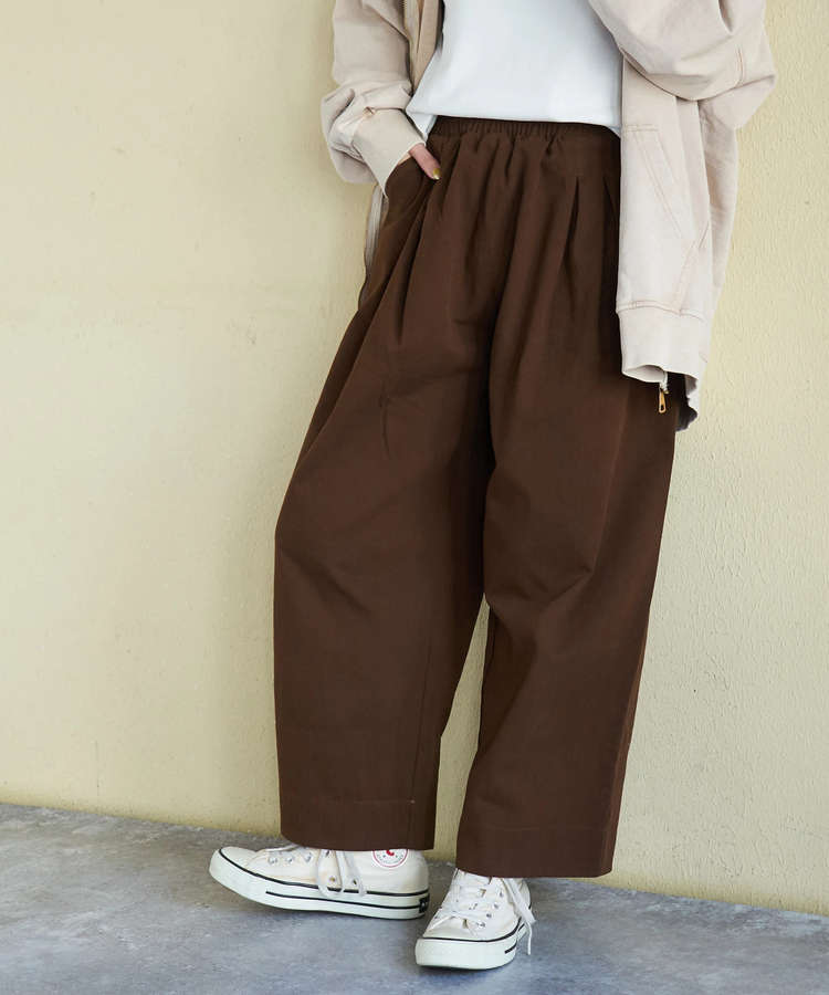 CUBE SUGAR(キューブシュガー) |【春新作ポイント2倍(2/10まで)】コットン ツイル イージーパンツ