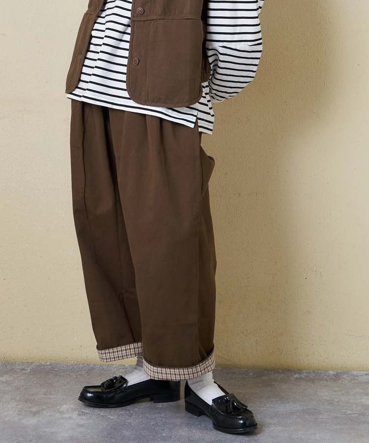 CUBE SUGAR(キューブシュガー) |【春新作ポイント2倍(2/10まで)】コットン ツイル イージーパンツ