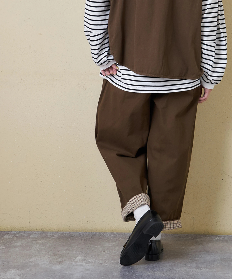 CUBE SUGAR(キューブシュガー) |【春新作ポイント2倍(2/10まで)】コットン ツイル イージーパンツ