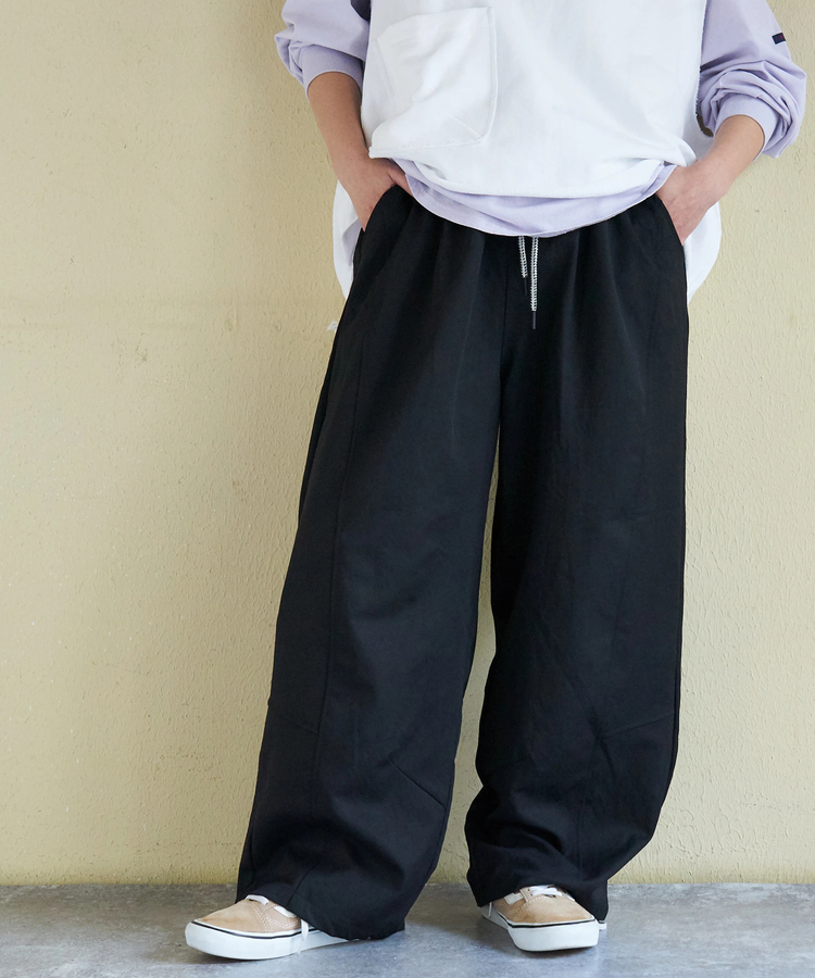 CUBE SUGAR(キューブシュガー) |【春新作】イージー ワイドパンツ