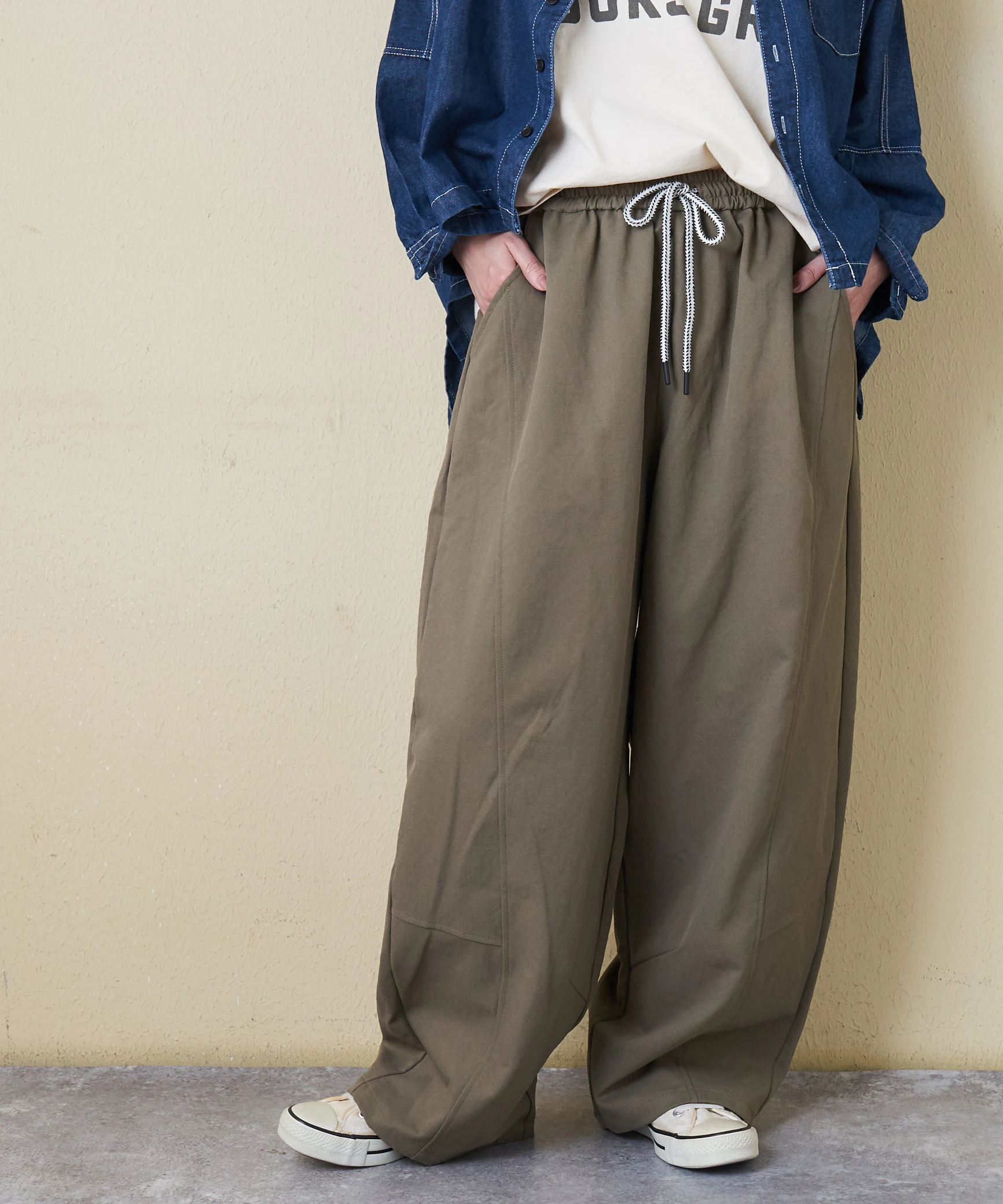 Sugarboo 灰色　変形　デザイン　ワークパンツ