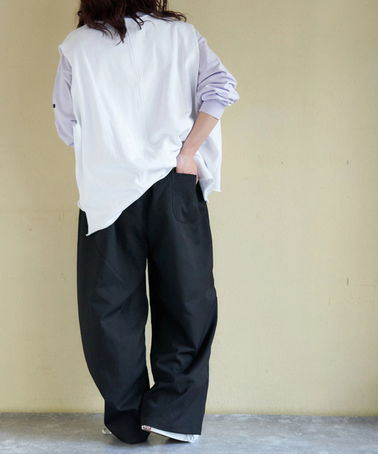 CUBE SUGAR(キューブシュガー) |【春新作】イージー ワイドパンツ