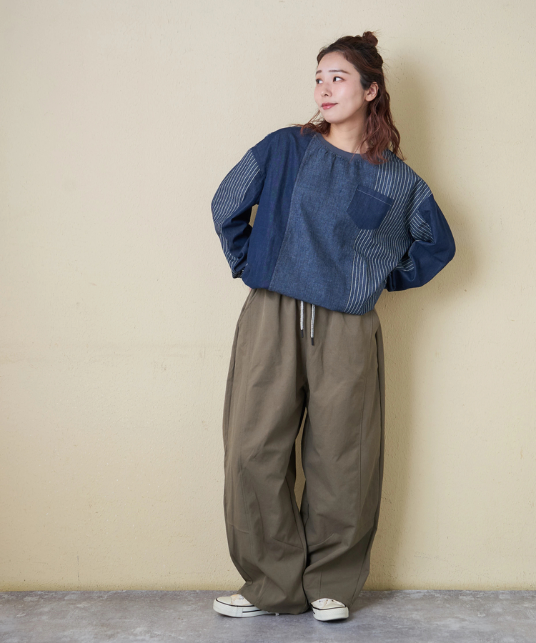 CUBE SUGAR(キューブシュガー) |【春新作】イージー ワイドパンツ