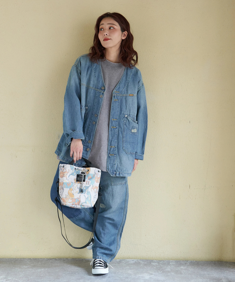 CUBE SUGAR(キューブシュガー) |【春新作】綿麻 スラブ デニム チル ジャケット