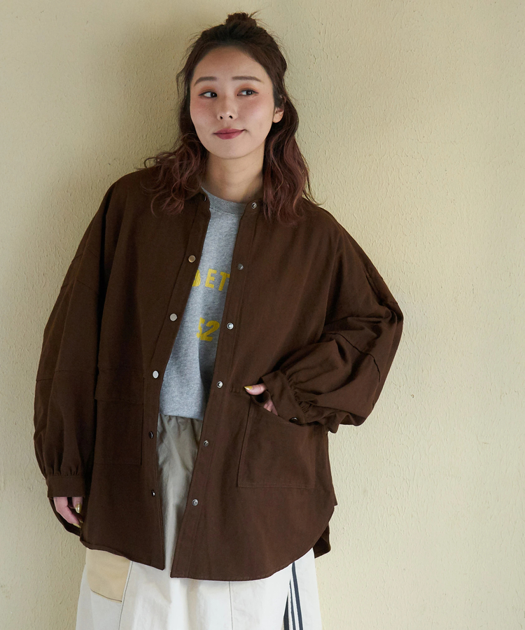 CUBE SUGAR(キューブシュガー) |【春新作】コットン ツイル シャツ ジャケット