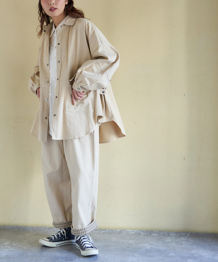 CUBE SUGAR(キューブシュガー) |【春新作】コットン ツイル シャツ ジャケット