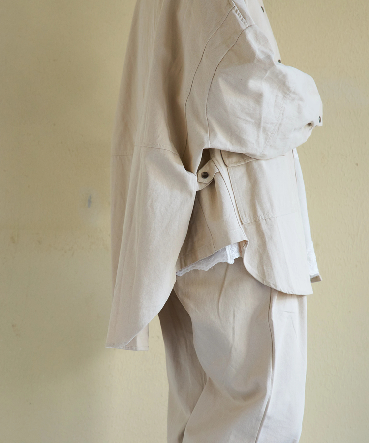 CUBE SUGAR(キューブシュガー) |【春新作】コットン ツイル シャツ ジャケット