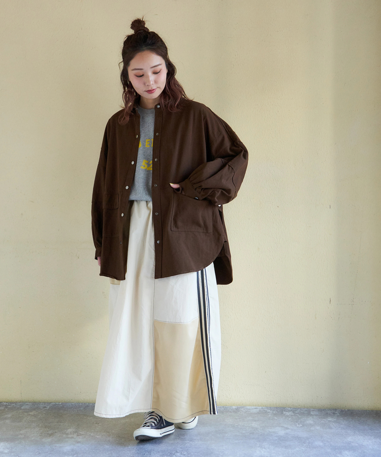 CUBE SUGAR(キューブシュガー) |【春新作】コットン ツイル シャツ ジャケット