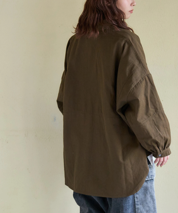 CUBE SUGAR(キューブシュガー) |【春新作】コットン ツイル シャツ ジャケット