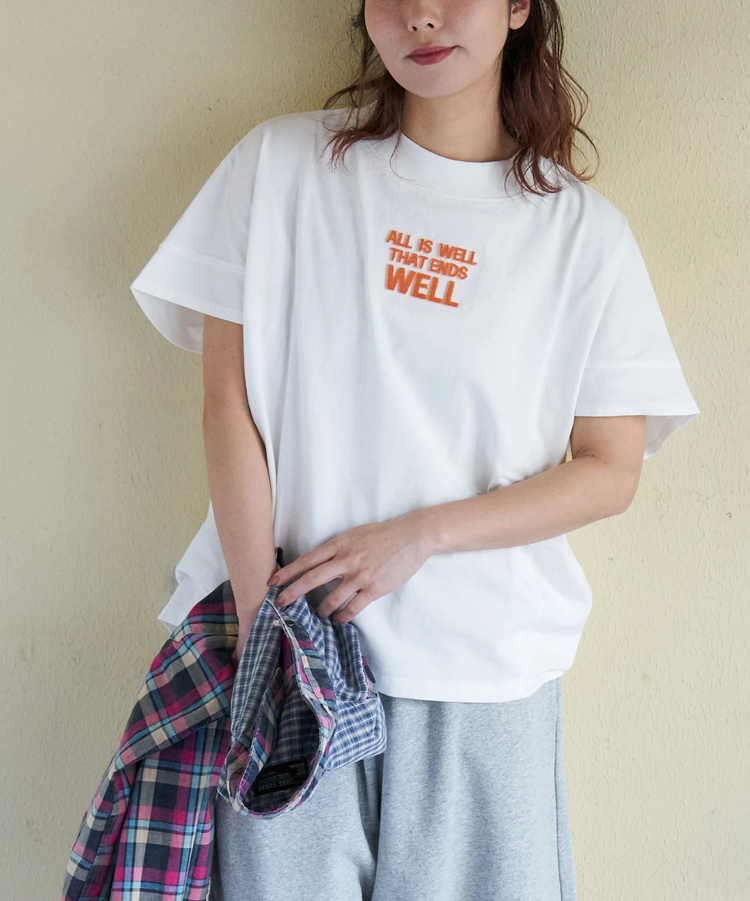 CUBE SUGAR(キューブシュガー) |【春新作】20/-OE天竺 汗染み防止加工 モックネック Tシャツ