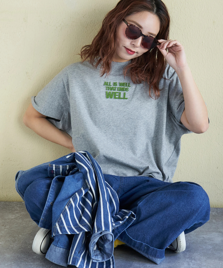 CUBE SUGAR(キューブシュガー) |【春新作】20/-OE天竺 汗染み防止加工 モックネック Tシャツ