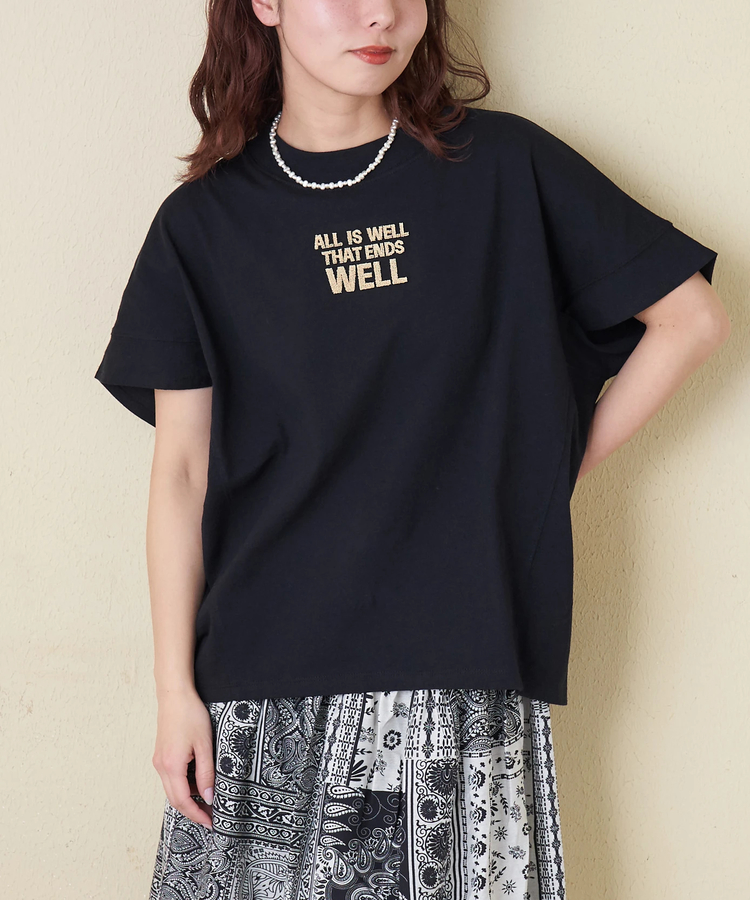 CUBE SUGAR(キューブシュガー) |【春新作】20/-OE天竺 汗染み防止加工 モックネック Tシャツ