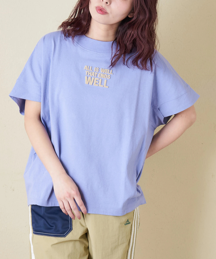 CUBE SUGAR(キューブシュガー) |【春新作】20/-OE天竺 汗染み防止加工 モックネック Tシャツ