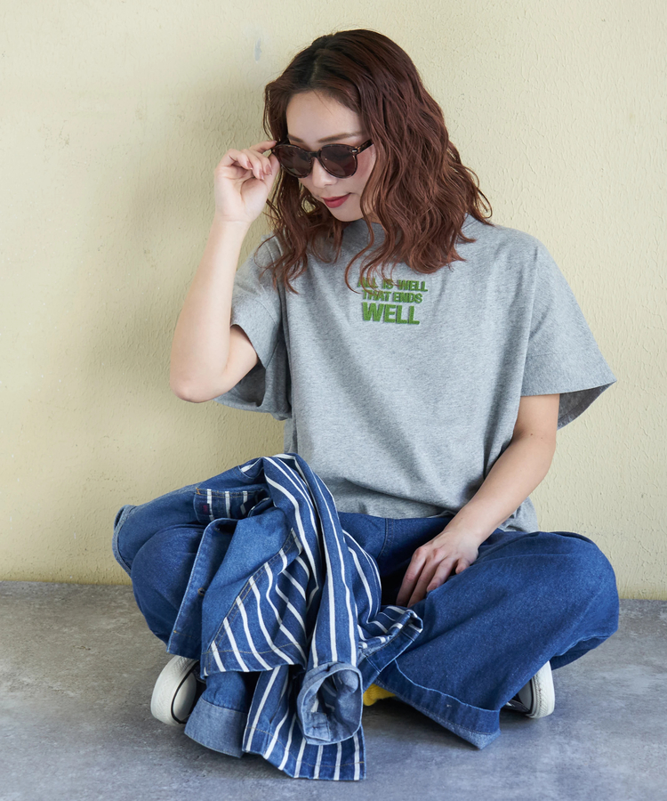 CUBE SUGAR(キューブシュガー) |【春新作】20/-OE天竺 汗染み防止加工 モックネック Tシャツ