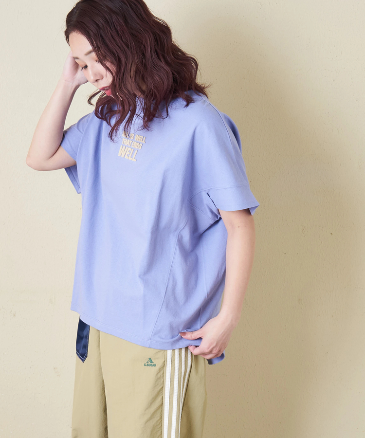 CUBE SUGAR(キューブシュガー) |【春新作】20/-OE天竺 汗染み防止加工 モックネック Tシャツ