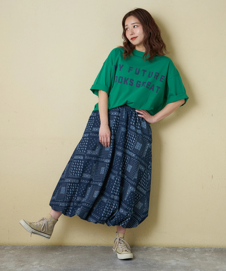 CUBE SUGAR(キューブシュガー) |【春新作】20/-OE天竺 ロゴプリント Tシャツ