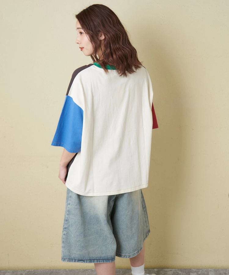 CUBE SUGAR(キューブシュガー) |【春新作】20/-OE天竺 ロゴプリント Tシャツ