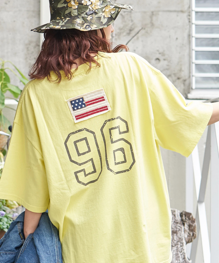 CUBE SUGAR(キューブシュガー) |【春新作】20/-OE天竺 星条旗 ワッペン Tシャツ
