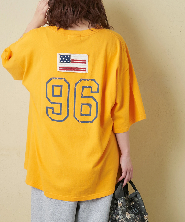 CUBE SUGAR(キューブシュガー) |【春新作】20/-OE天竺 星条旗 ワッペン Tシャツ
