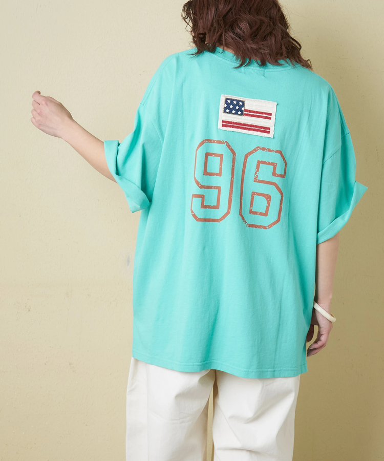 CUBE SUGAR(キューブシュガー) |【春新作】20/-OE天竺 星条旗 ワッペン Tシャツ