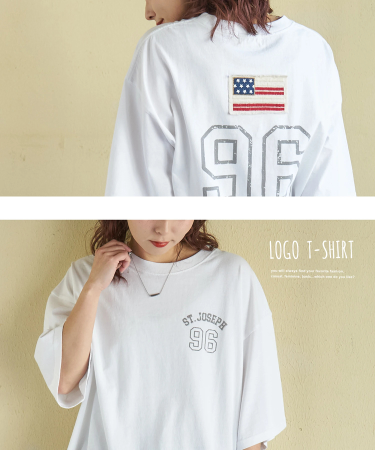 CUBE SUGAR(キューブシュガー) |【春新作】20/-OE天竺 星条旗 ワッペン Tシャツ