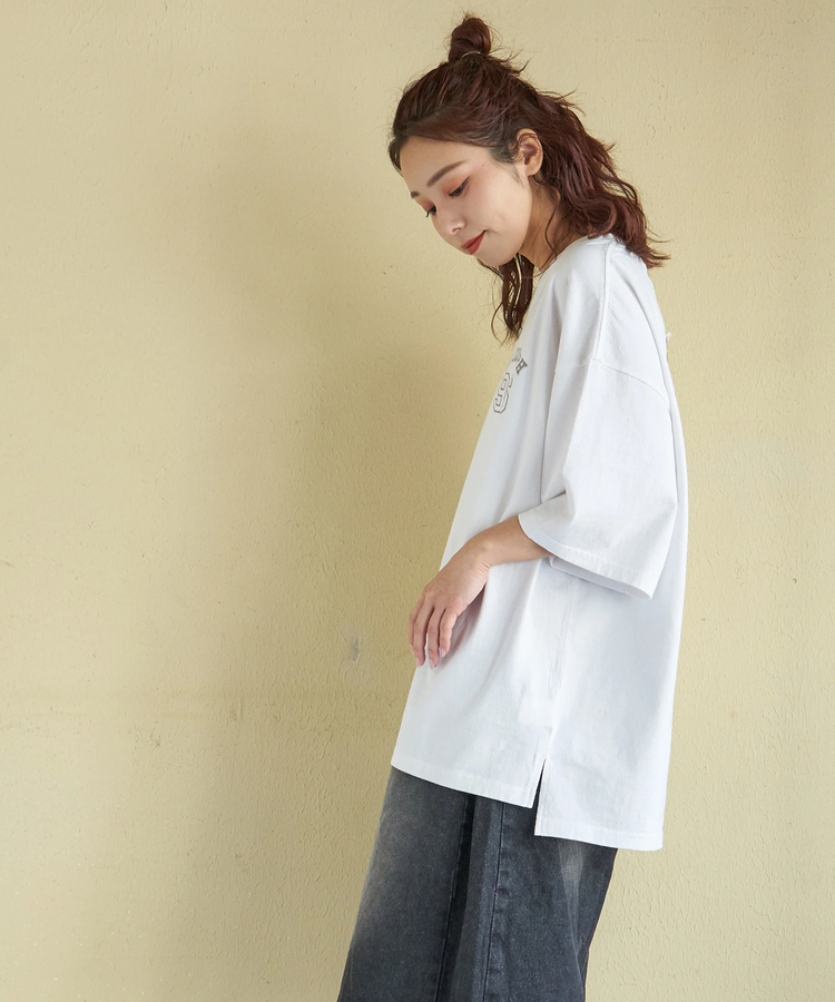 CUBE SUGAR(キューブシュガー) |【春新作】20/-OE天竺 星条旗 ワッペン Tシャツ