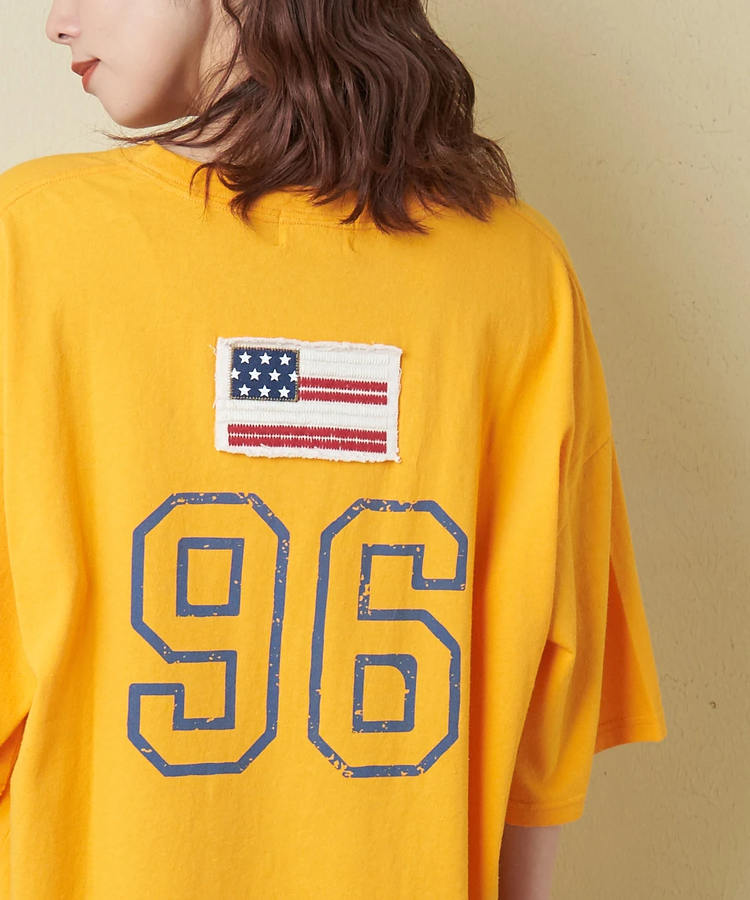 CUBE SUGAR(キューブシュガー) |【春新作】20/-OE天竺 星条旗 ワッペン Tシャツ