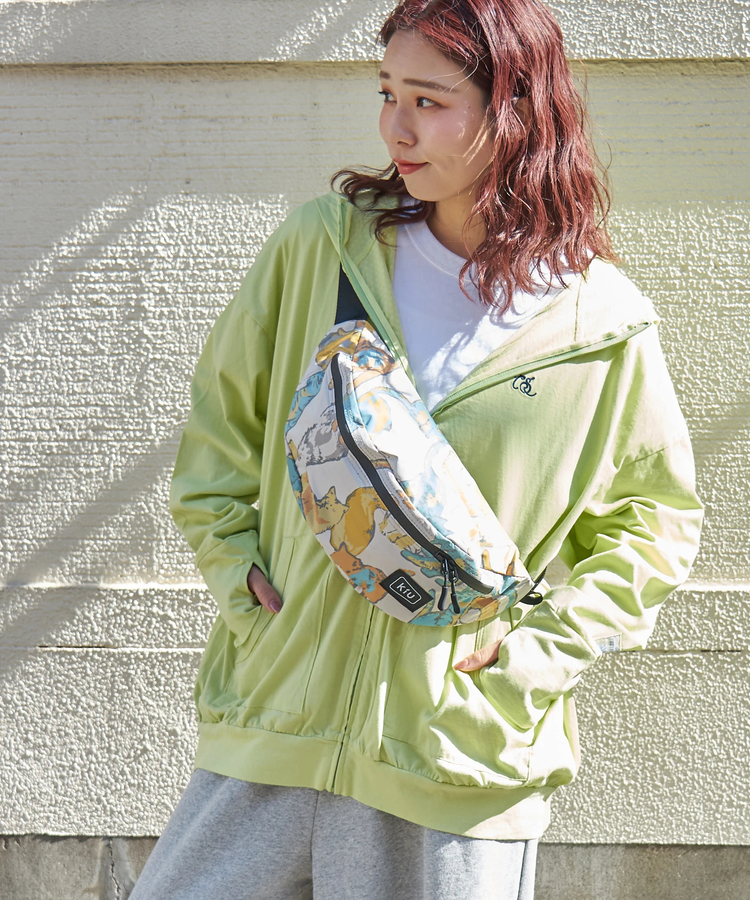 CUBE SUGAR(キューブシュガー) |【春新作】接触冷感 ・ UVカット 天竺 ドルマン ジップパーカー