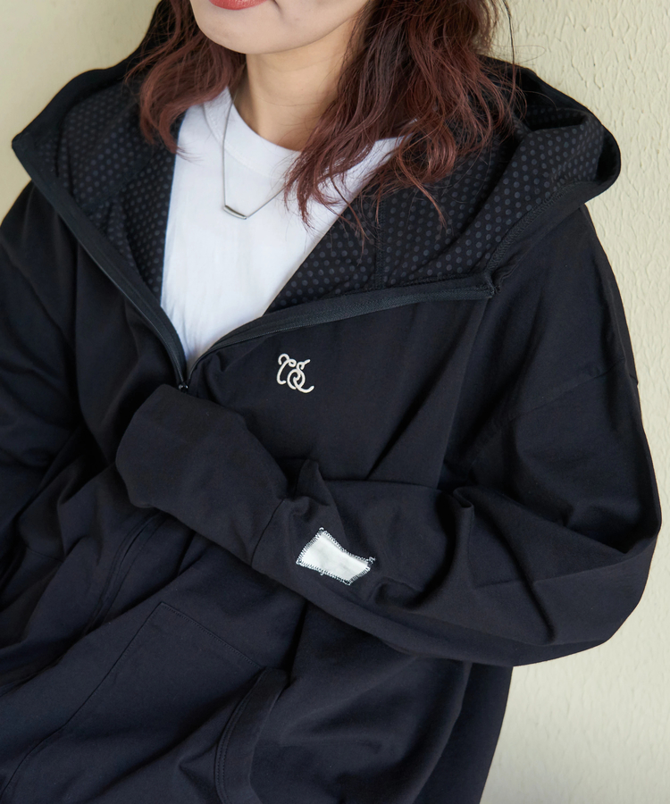 CUBE SUGAR(キューブシュガー) |【春新作】接触冷感 ・ UVカット 天竺 ドルマン ジップパーカー